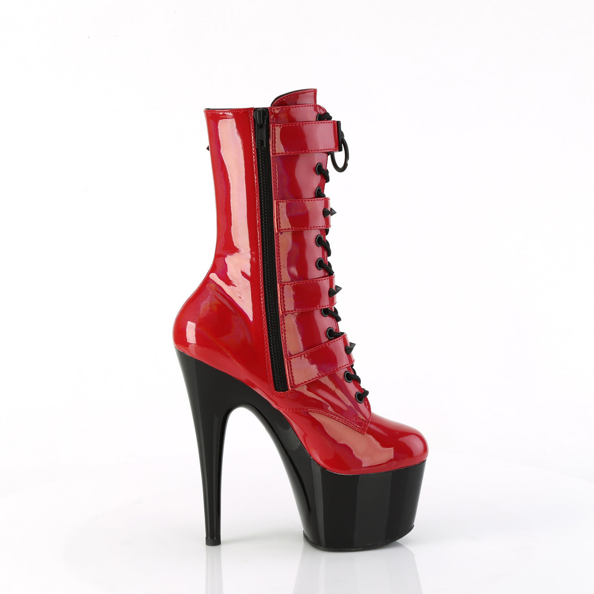 Pleaser   ADORE-1046tt rojo holo pat/blk