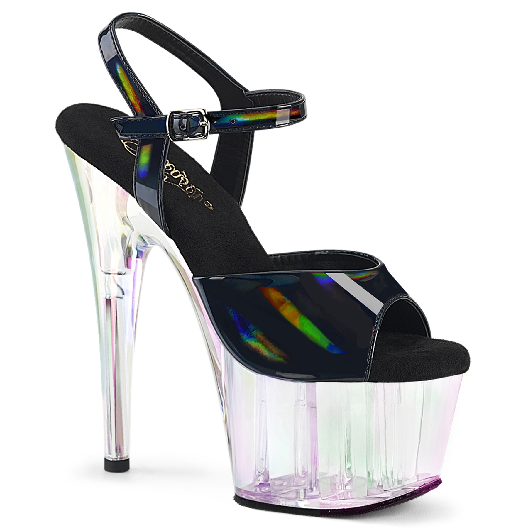 Pleaser   ADORE-709HT Blk Holo/Holo Tinted