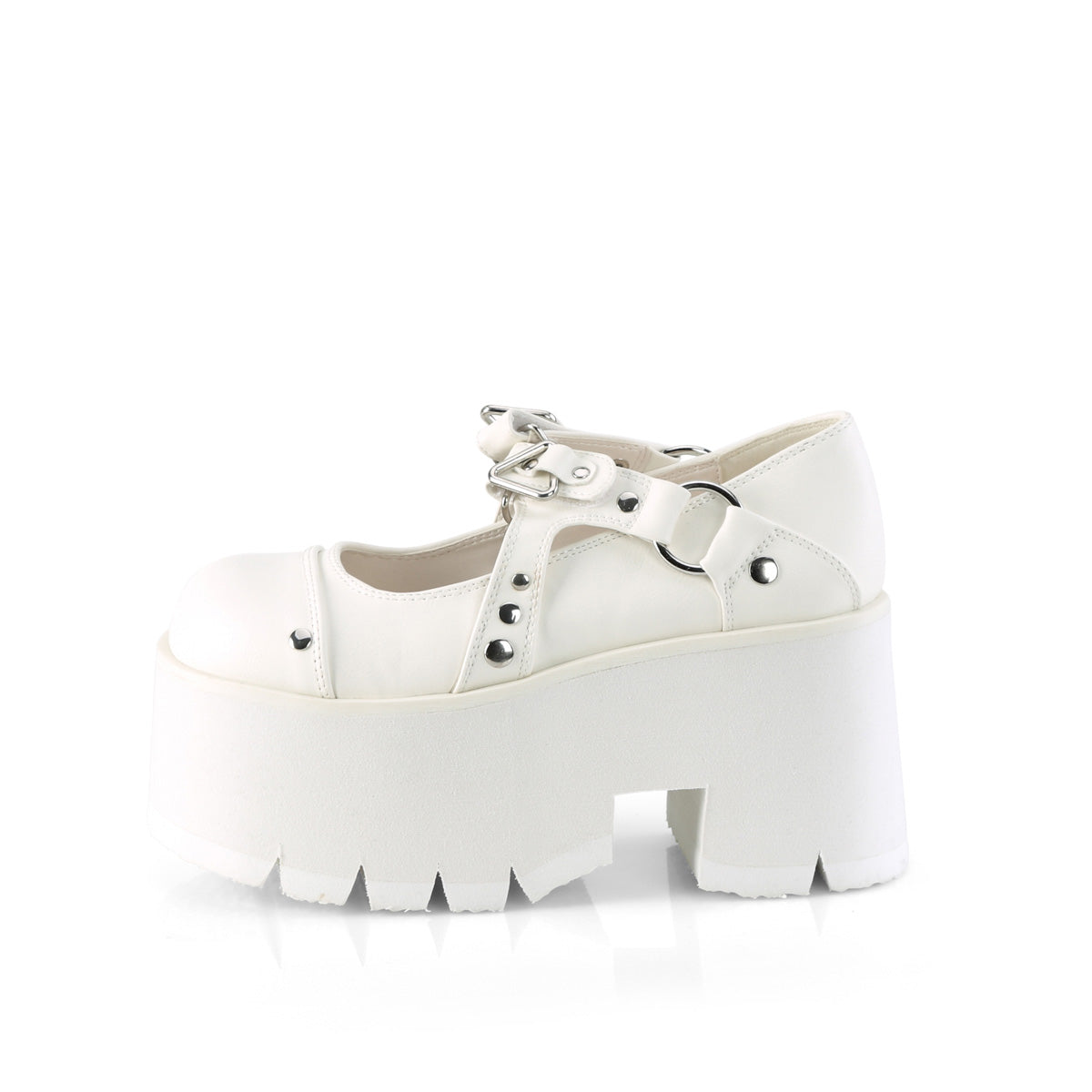 DemoniaCult  Zapatillas ASHES-33 Wht Leather Vegan