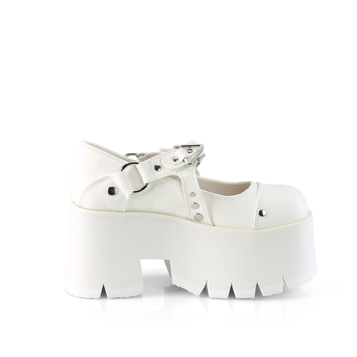 DemoniaCult  Zapatillas ASHES-33 Wht Leather Vegan