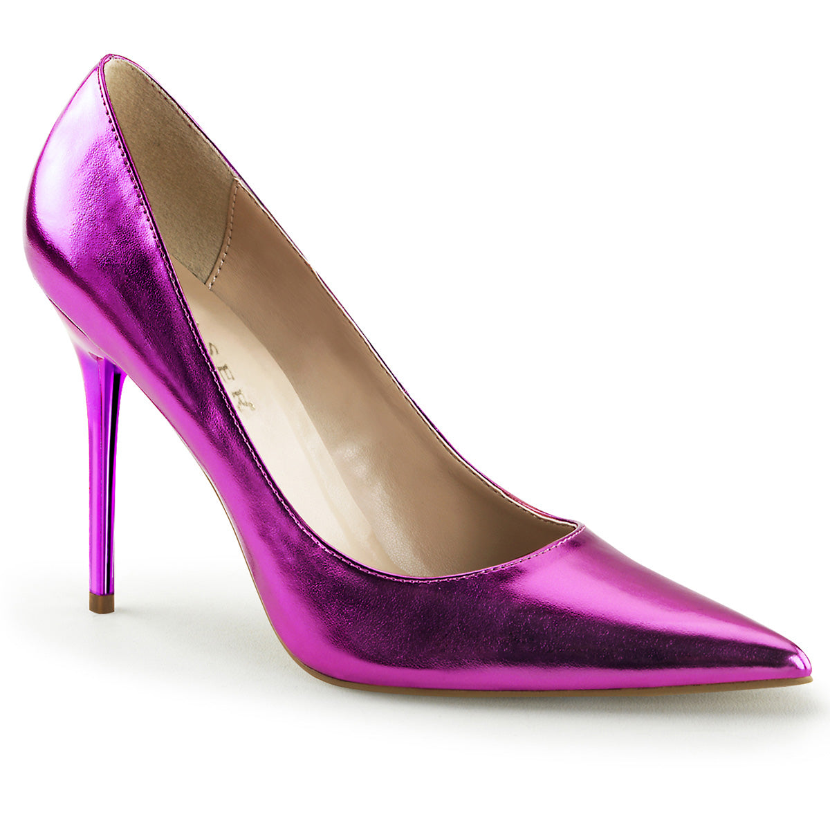 Pleaser Womens Pumps CLASSIQUE-20 Orchid Metallic Pu