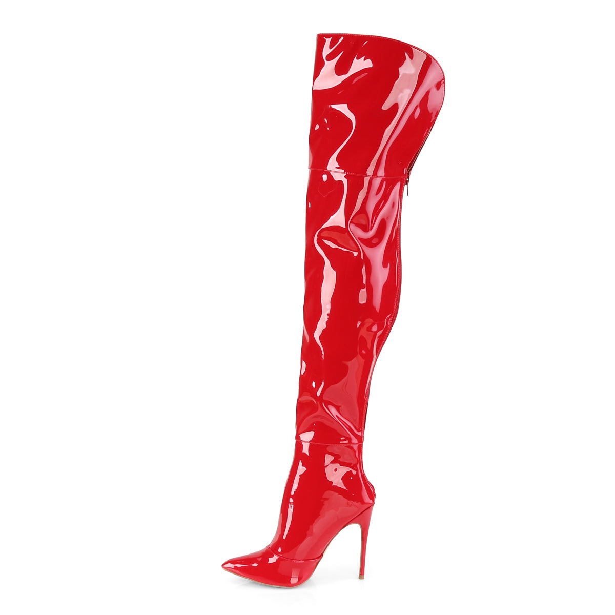 Pleaser Womens Boots COURTLY-3012 Red Patent