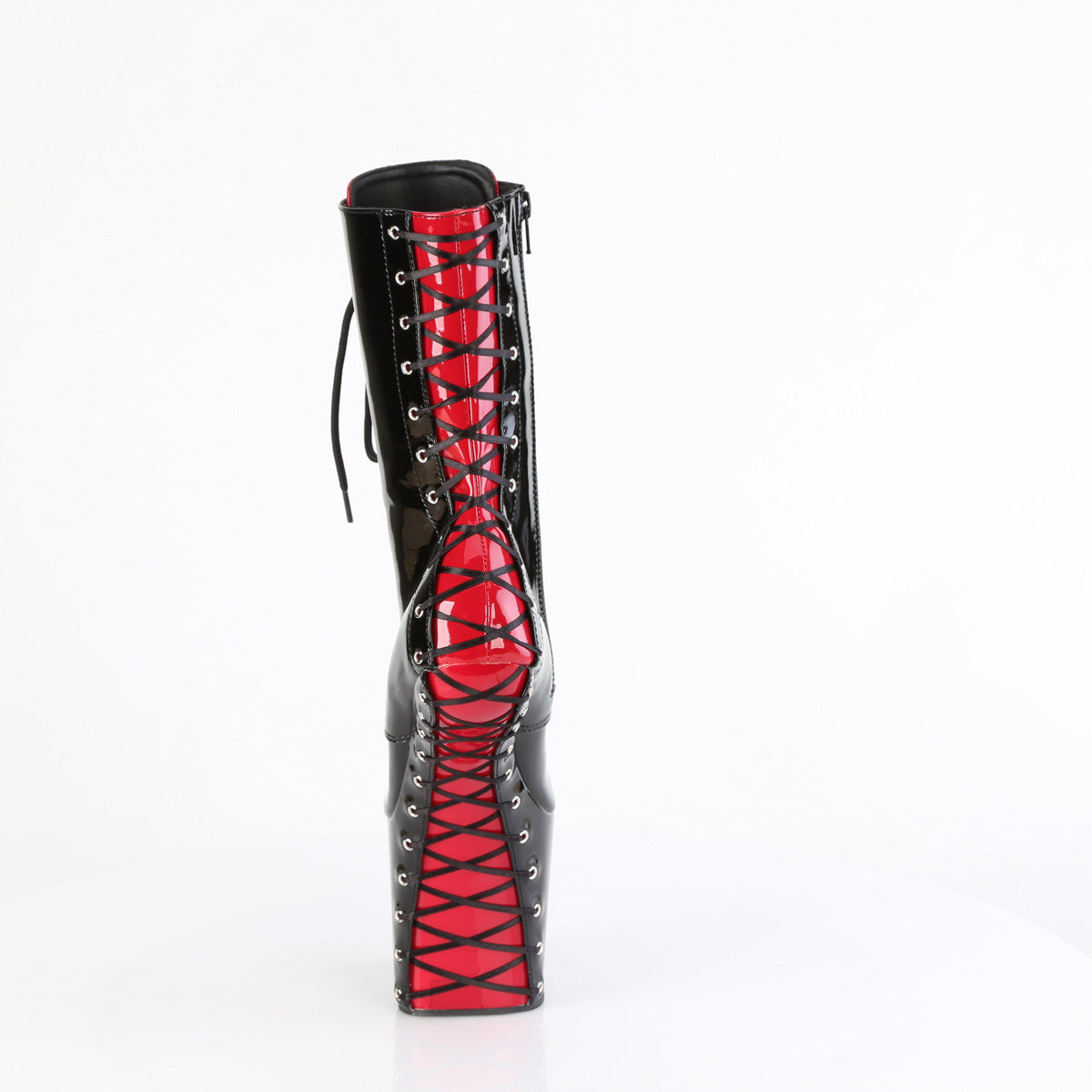 Pleaser   CRAZE-1040FH BLK-RED PAT/BLK RED