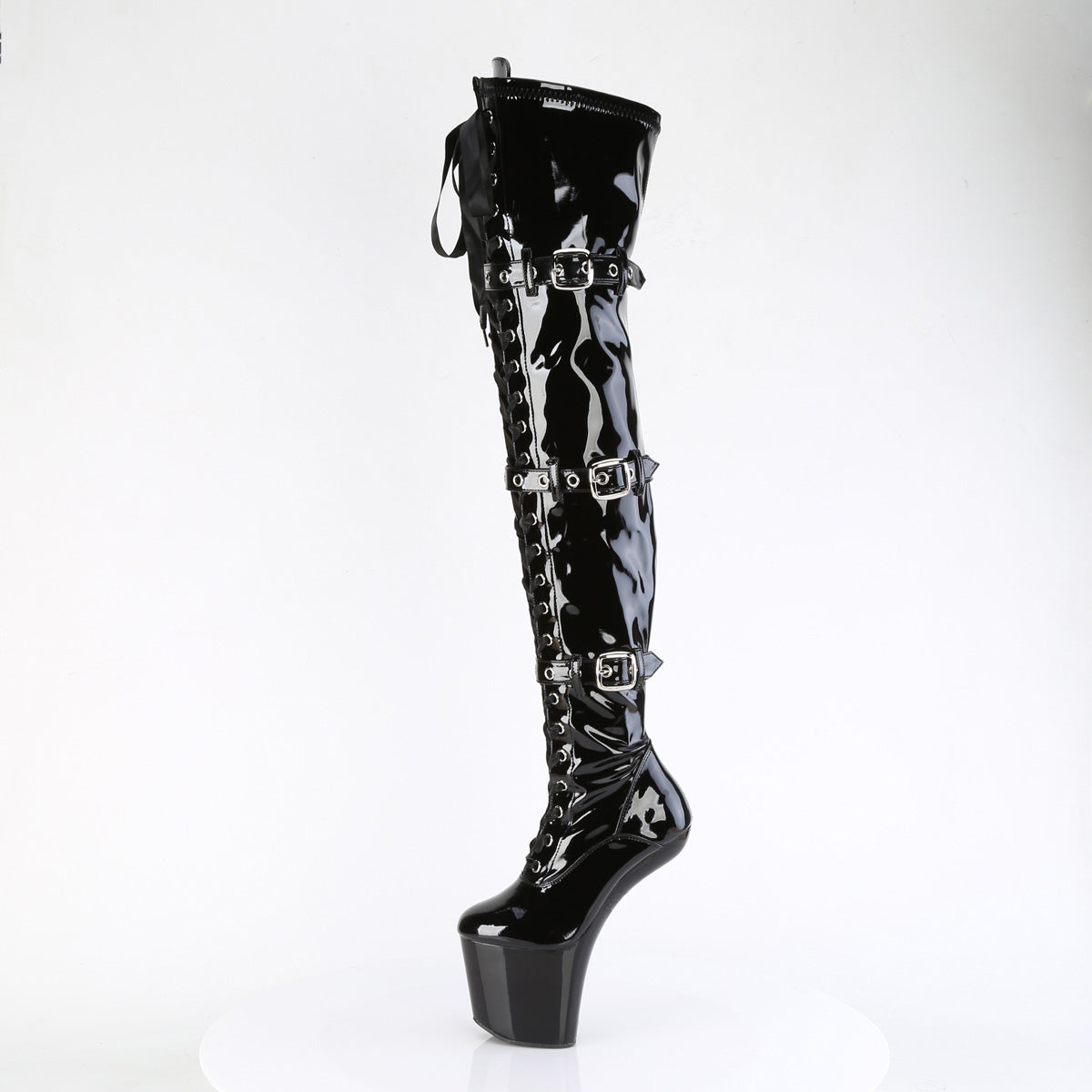 Pleaser  Botas CRAZE-3028 blk str. Pat/BLK