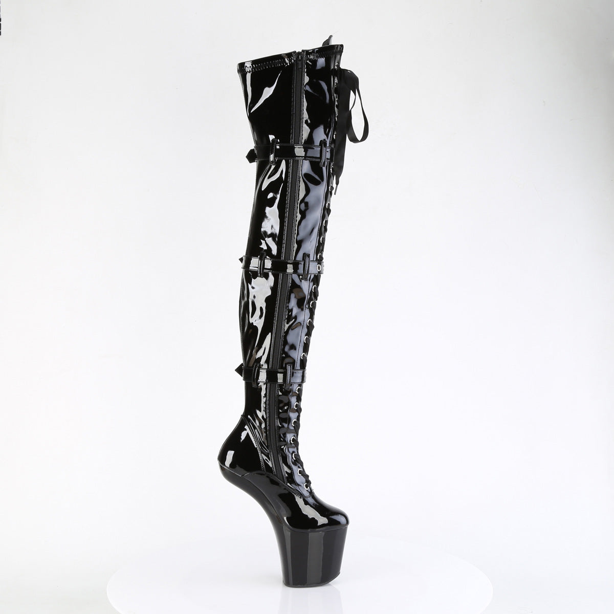 Pleaser  Botas CRAZE-3028 blk str. Pat/BLK