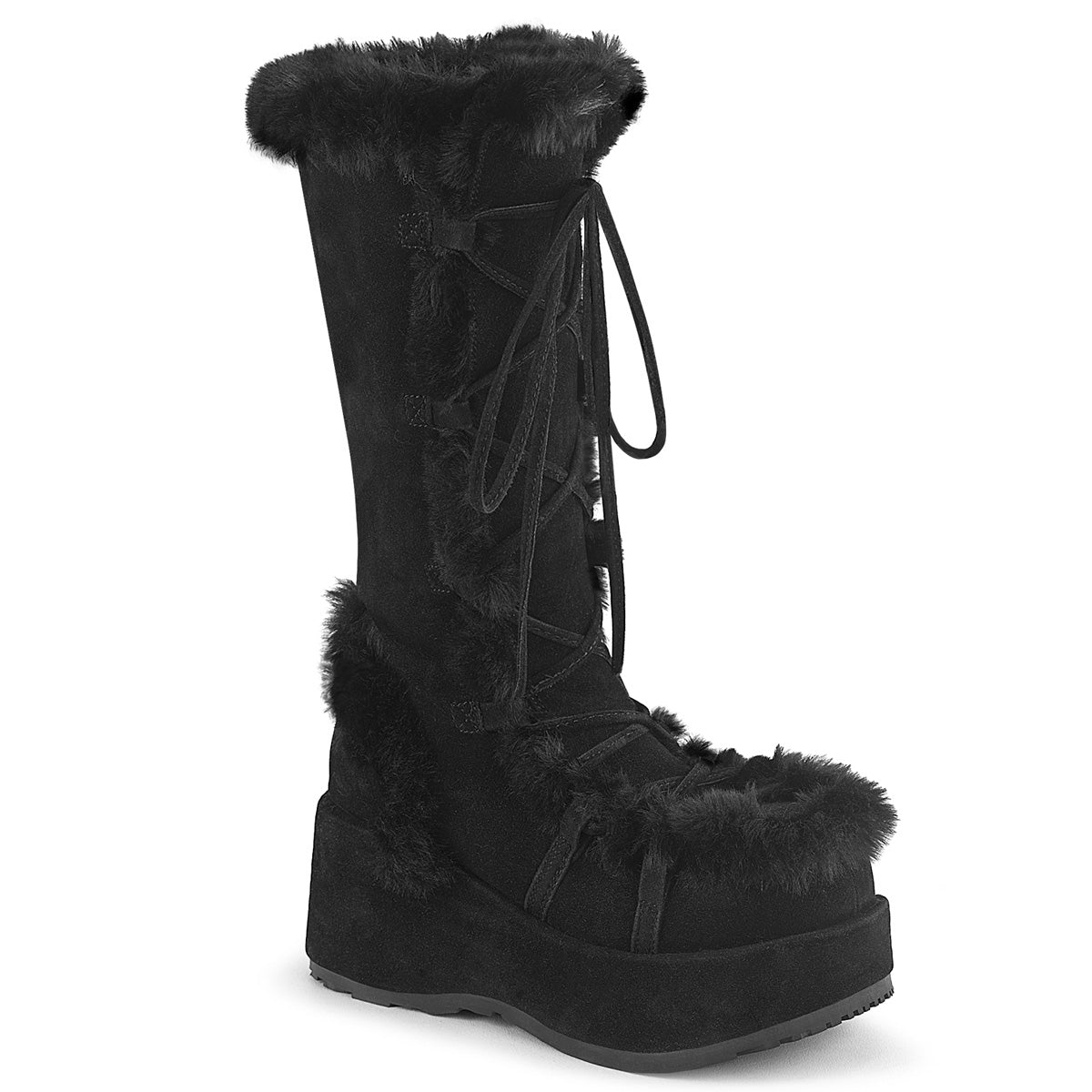 DemoniaCult   Cubby-311 BLK Vegan Suede