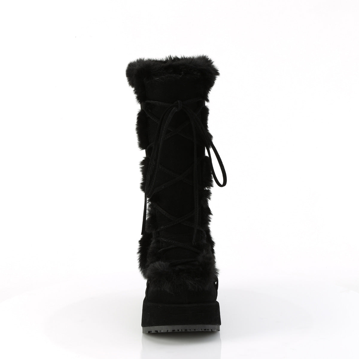 DemoniaCult   Cubby-311 BLK Vegan Suede