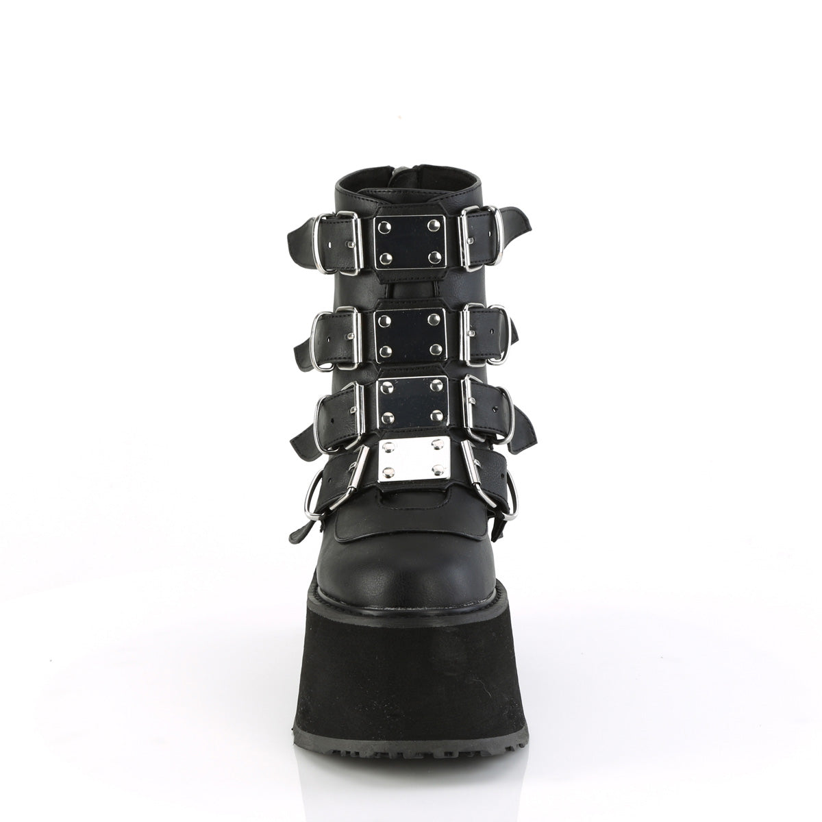 DemoniaCult  Botines DAMNED-105 cuero vegano blk