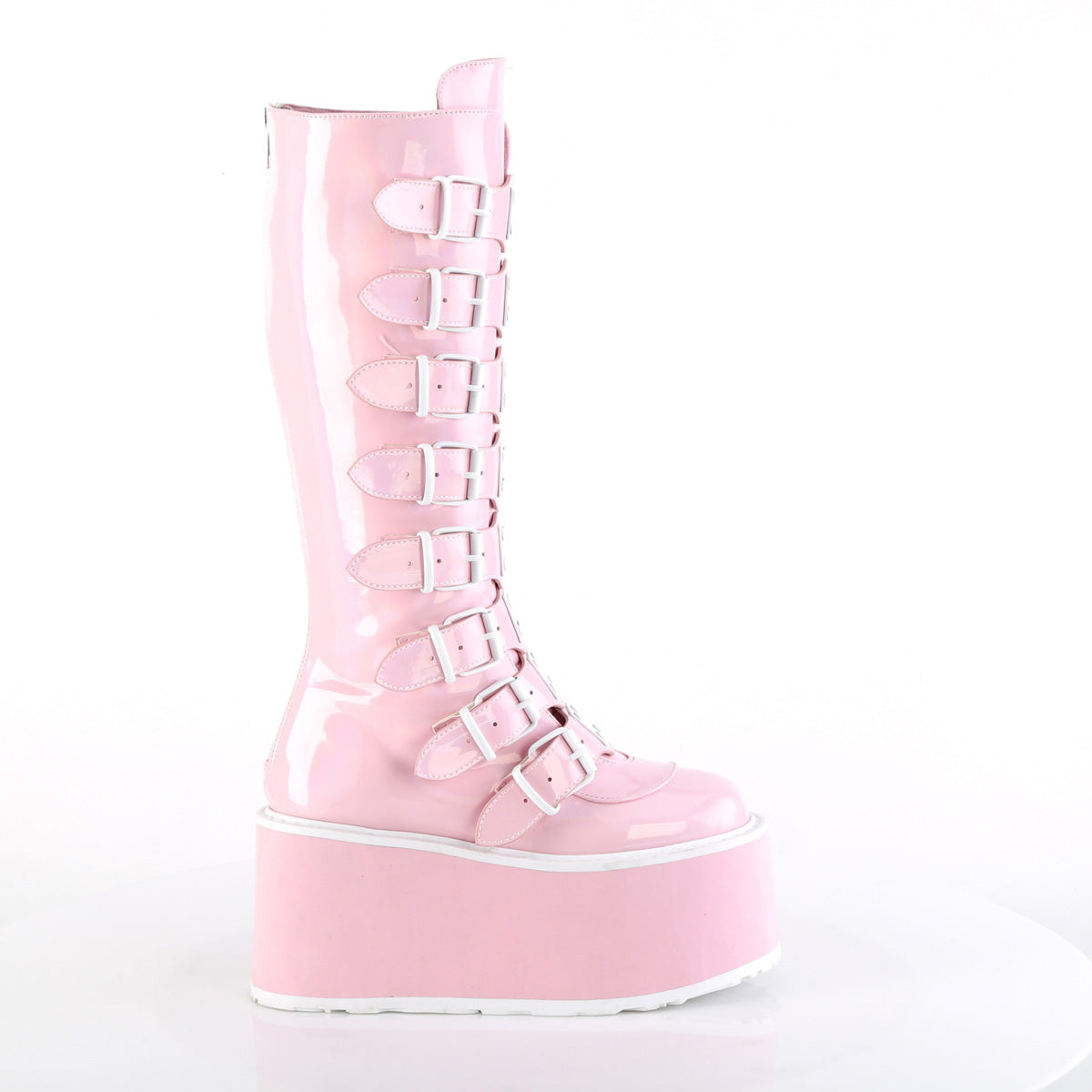 DemoniaCult  Boots DAMNED-318 B. Pink Holo Pat