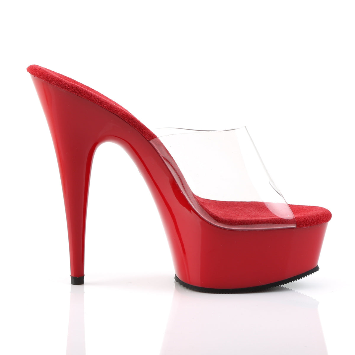 Pleaser Sandalias para mujer DELIGHT-601 clr / rojo