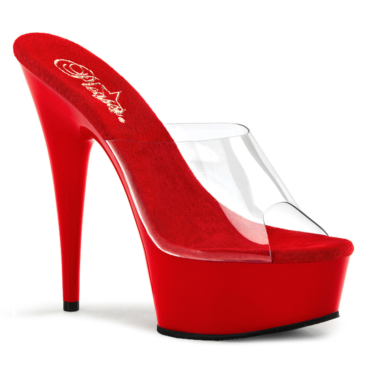 Pleaser Sandalias para mujer DELIGHT-601 clr / rojo