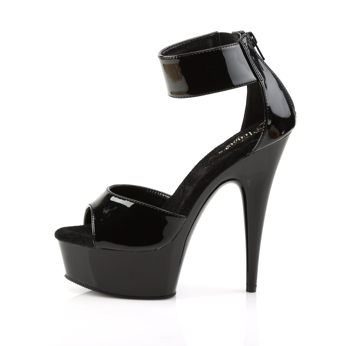 Pleaser Sandalias para mujer DELIGHT-670-3 BLK / BLK