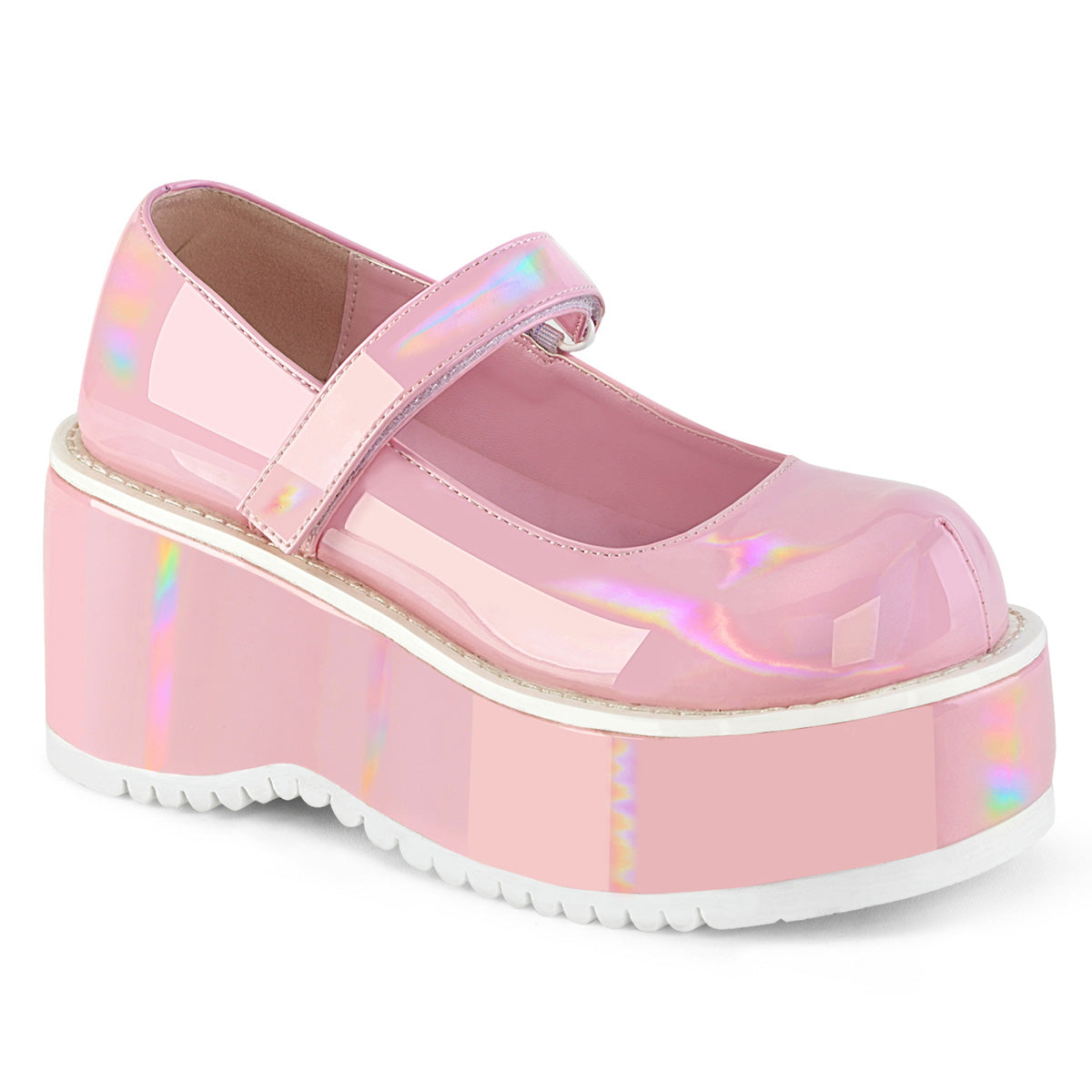 DemoniaCult  Zapatillas DOLLIE-01 B. Pink Holo Pat