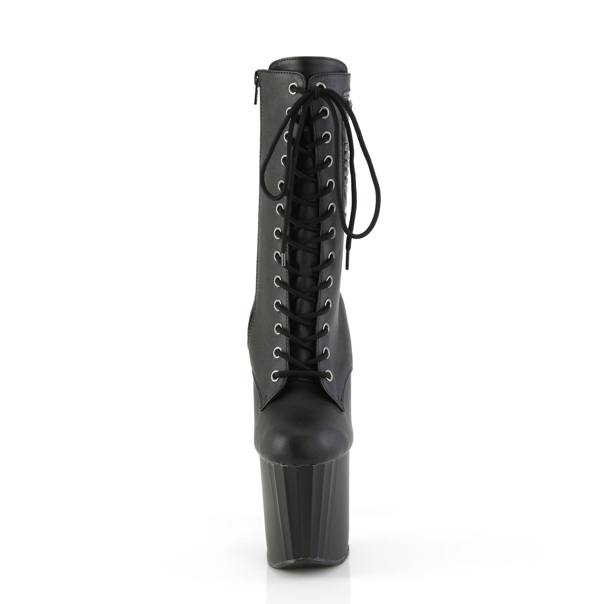 Pleaser   ENCHANT-1040PK Blk Faux Le/Blk Matte