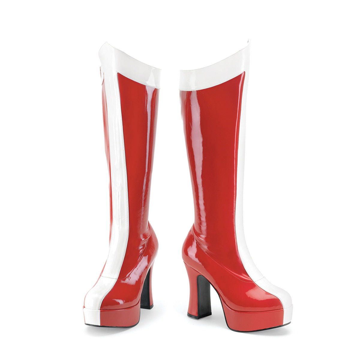 Funtasma Botas de mujer EXOTICA-305 Red-Wht Str Pat