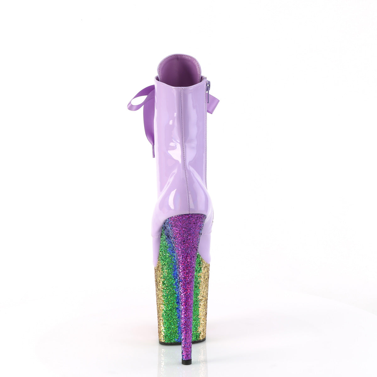 Pleaser   FLAMINGO-1020hg Lavender Holo Pat/Rainbow Brillantina