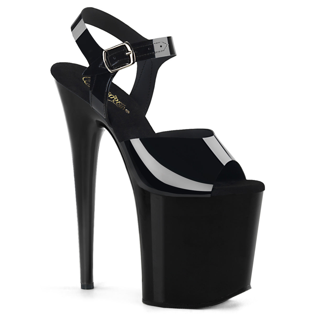 Pleaser Sandalias para mujer FLAMINGO-808N BLK (jalea) TPU / BLK