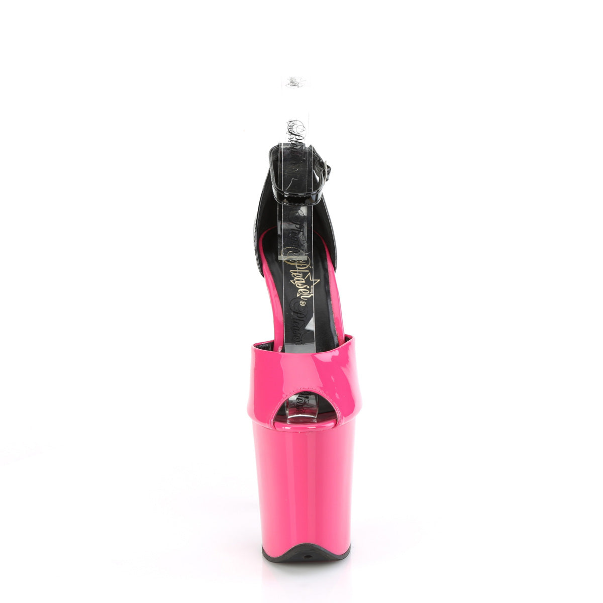 Pleaser   FLAMINGO-868 fuchsia-blk pat/fuchsia-blk