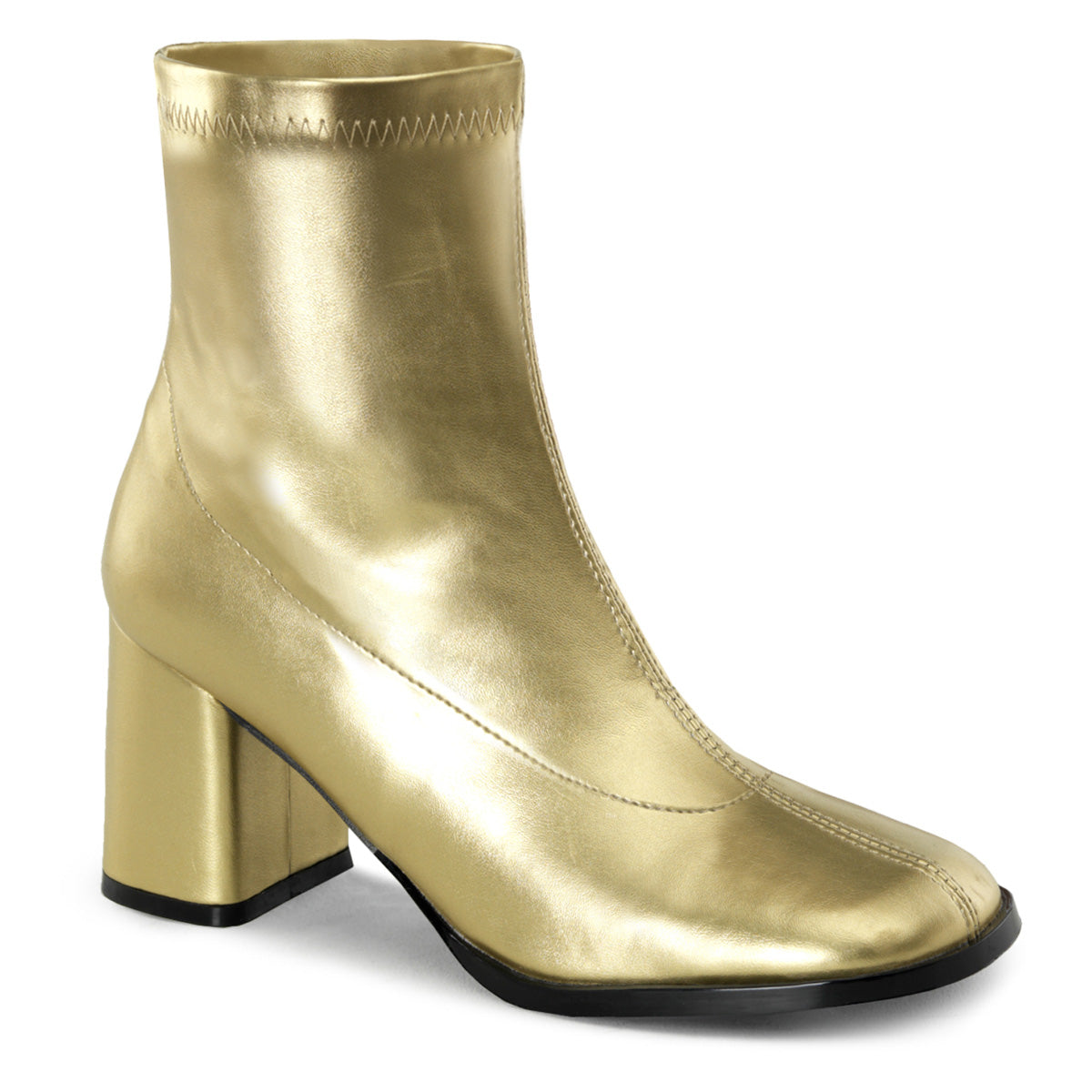 Funtasma Botas de tobillo para mujer Gogo-150 dorado str pu