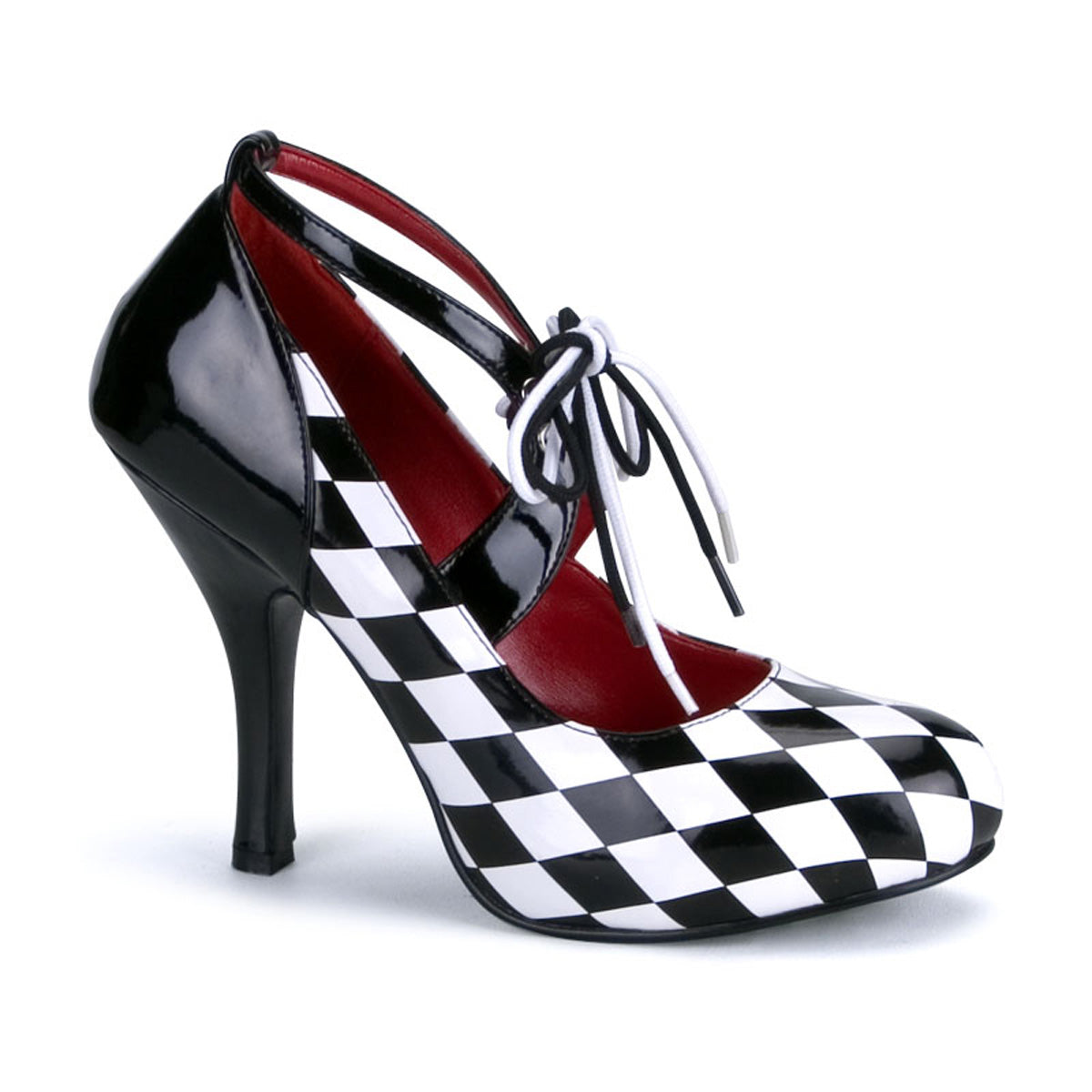 Funtasma Bombas para mujer Harlequin-03 BLK-WHT PAT-HIGHERS