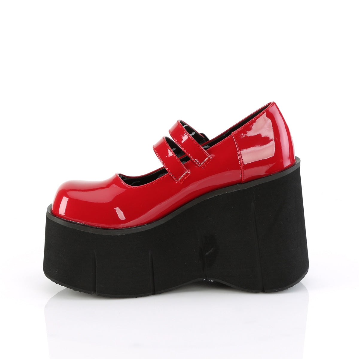 DemoniaCult  Zapatillas KERA-08 Pat rojo