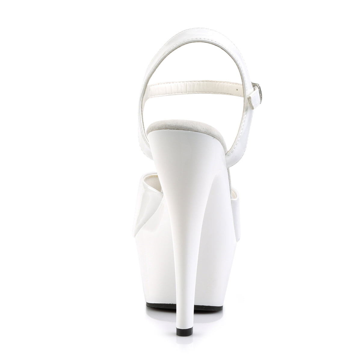 Pleaser Sandalias para mujer KISS-209 WHT PAT / WHT