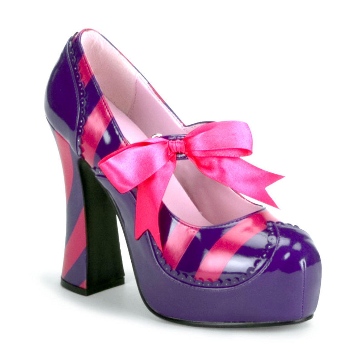 Funtasma Womens Pumps KITTY-32 Purple-H. Pink Pat