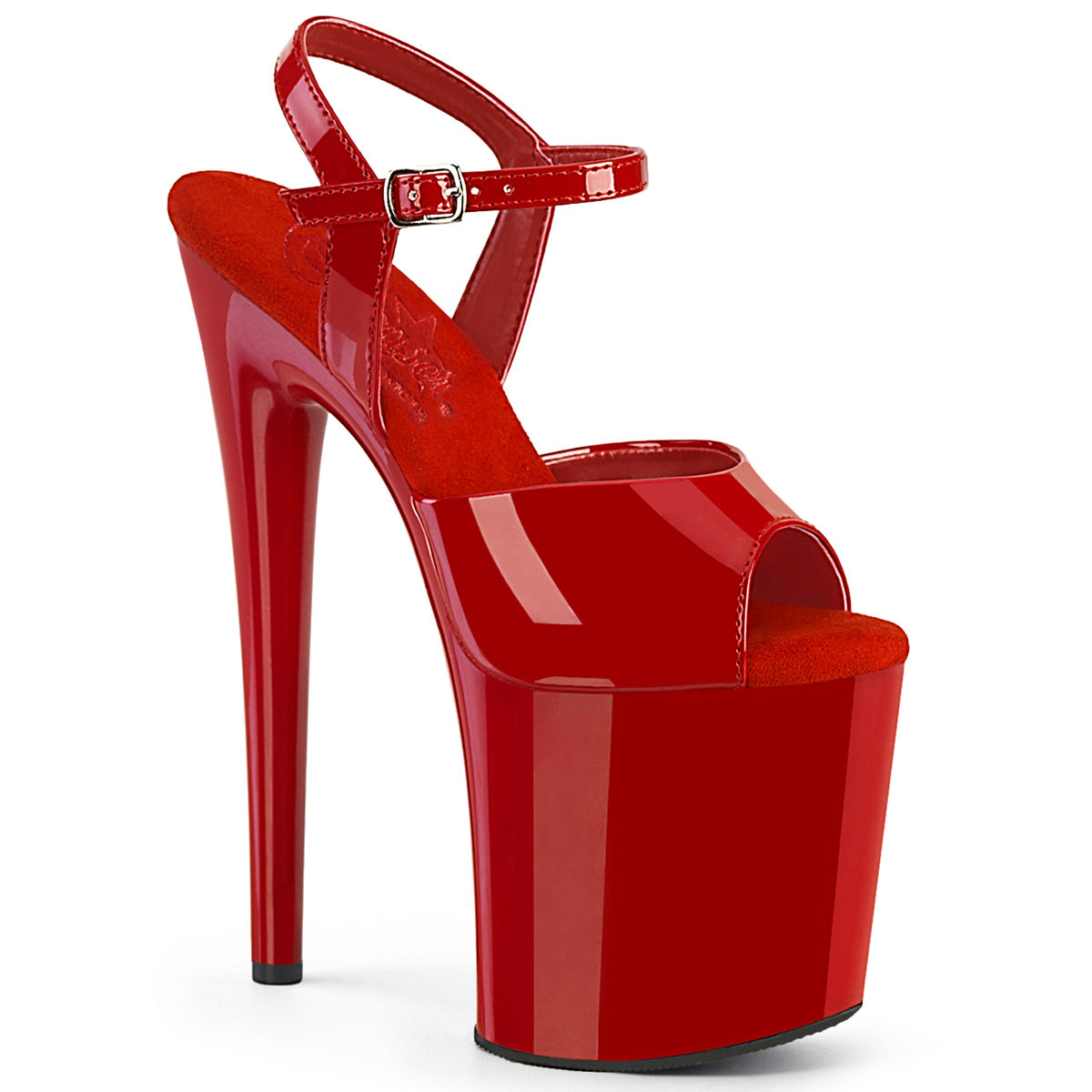 Pleaser  Sandalias NAUGHTY-809 Patente roja / rojo