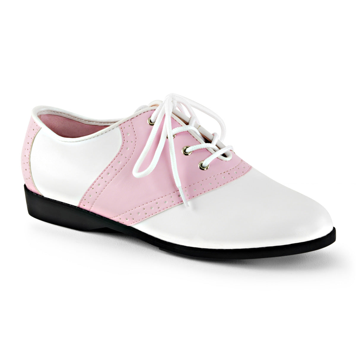 Funtasma Womens Pumps SADDLE-50 B.Pink-Wht Pu