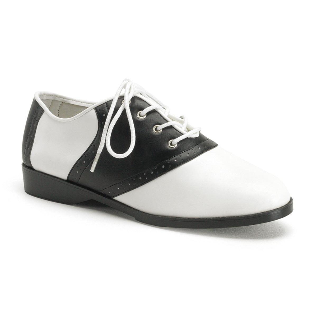 Funtasma Bombas para mujer Saddle-50 BLK-WHT PU