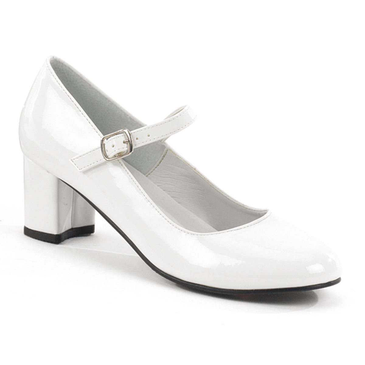 Funtasma Womens Pumps SCHOOLGIRL-50 Wht Pat