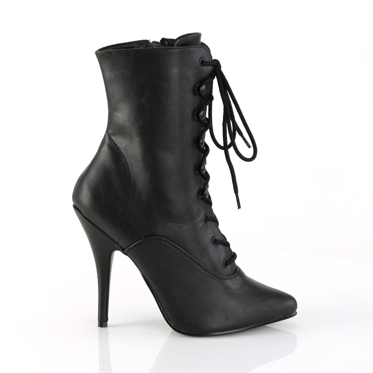 Pleaser Womens Ankle Boots SEDUCE-1020 Blk Faux Leather