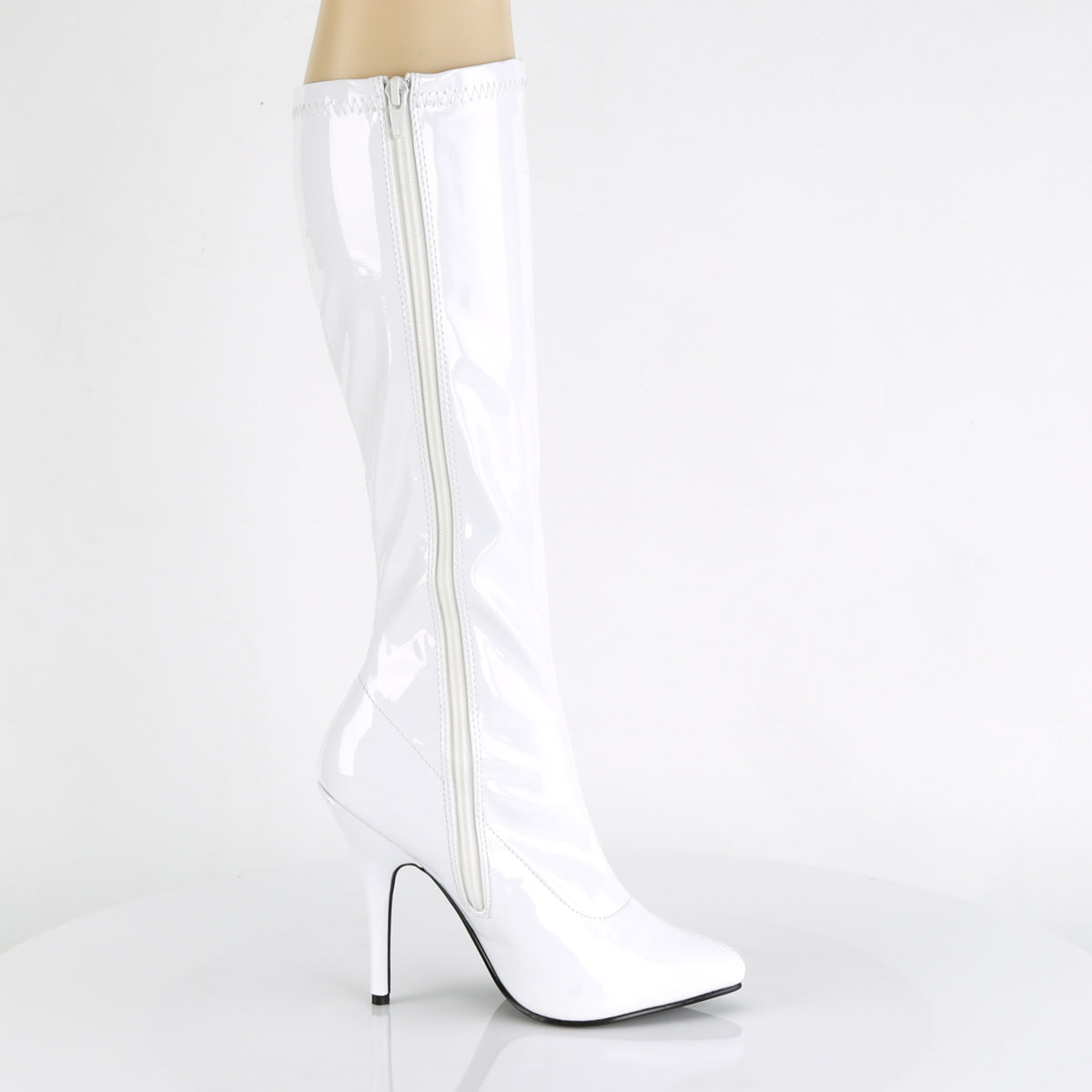 Pleaser Womens Boots SEDUCE-2000 Wht Str Pat