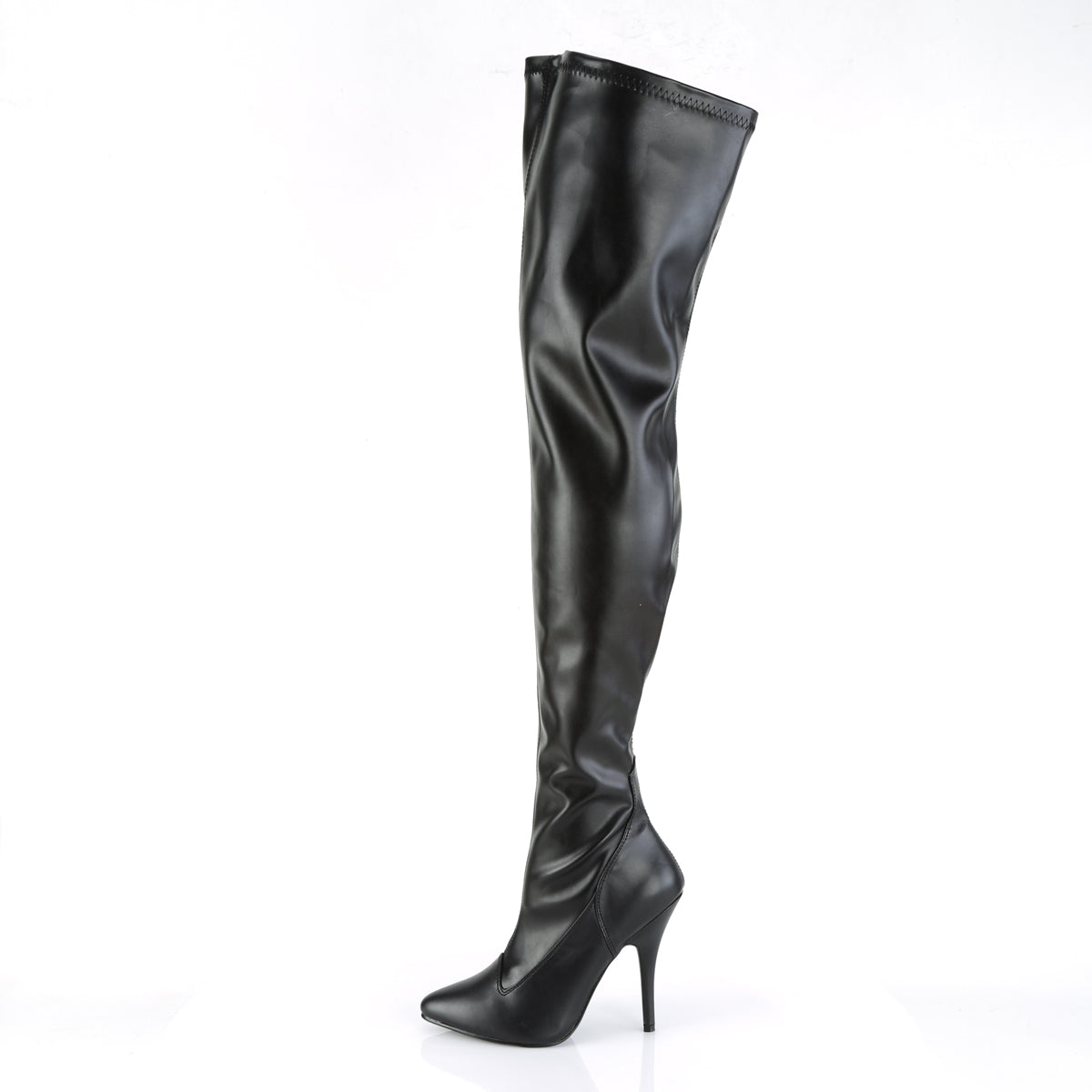 Pleaser Botas de mujer SEDUCE-3000 BLK STR Faux Cuero