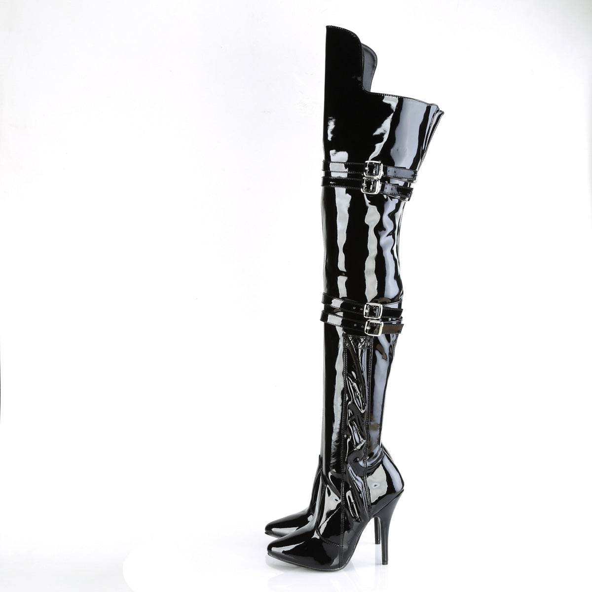 Pleaser  Boots SEDUCE-3080 Blk Str. Pat