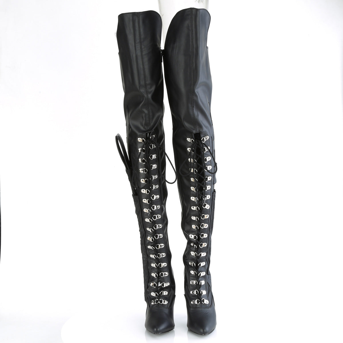 Pleaser  Botas SEDUCE-3082 Blk Str. cuero de imitación