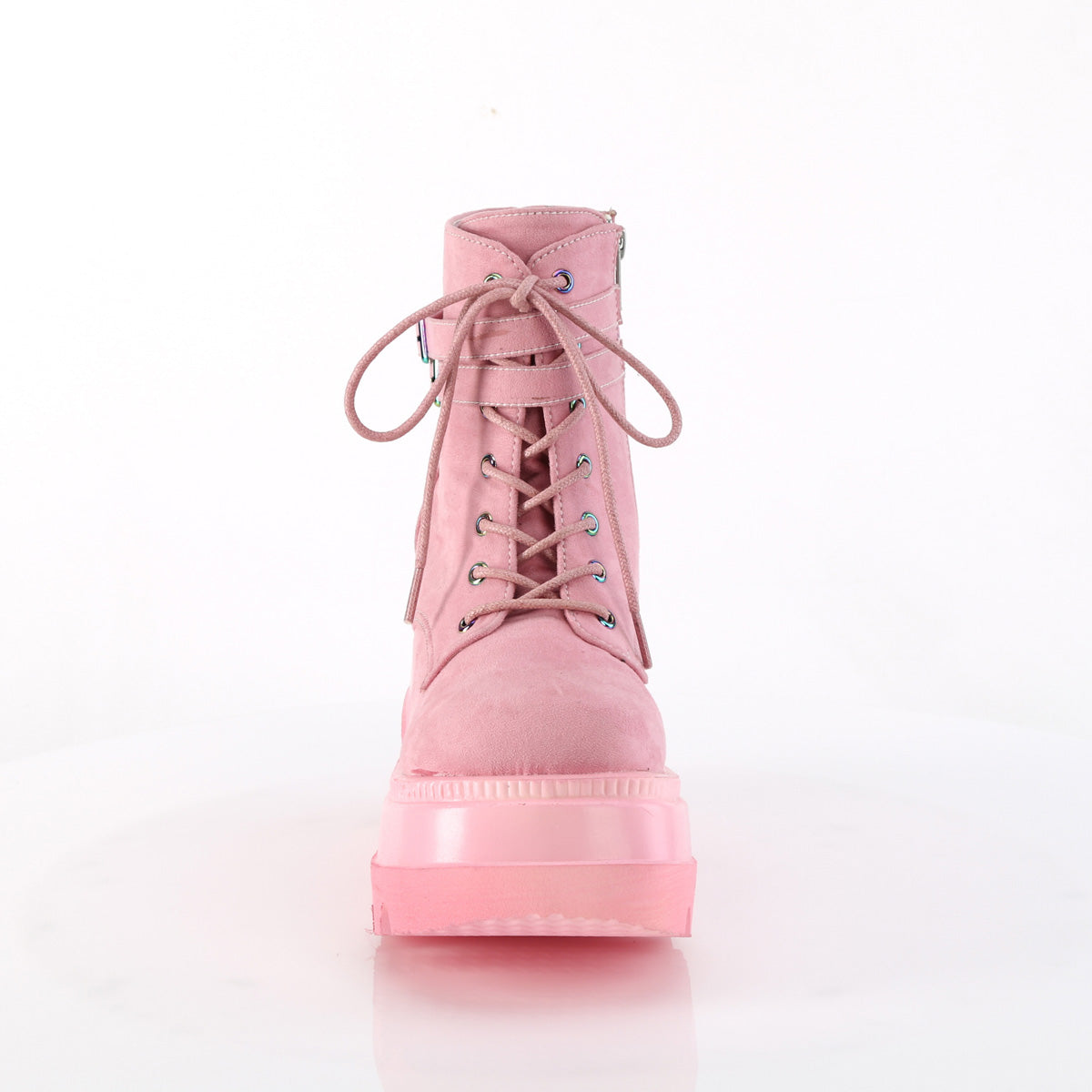 DemoniaCult  Botines SHAKER-52 B. Leed vegano rosa