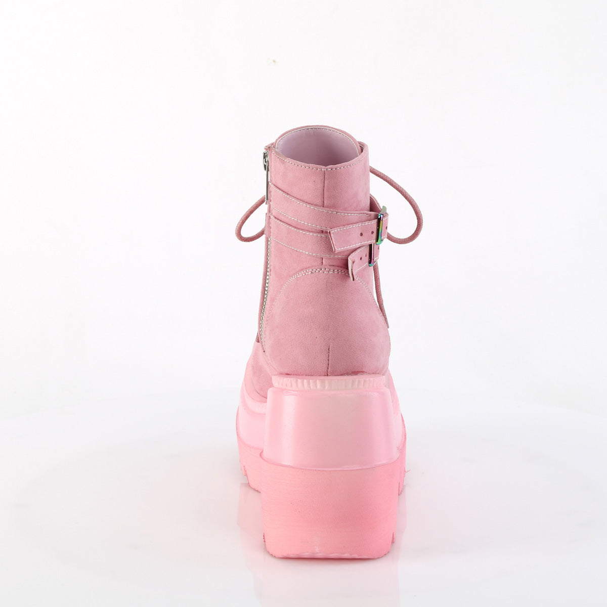 DemoniaCult  Botines SHAKER-52 B. Leed vegano rosa