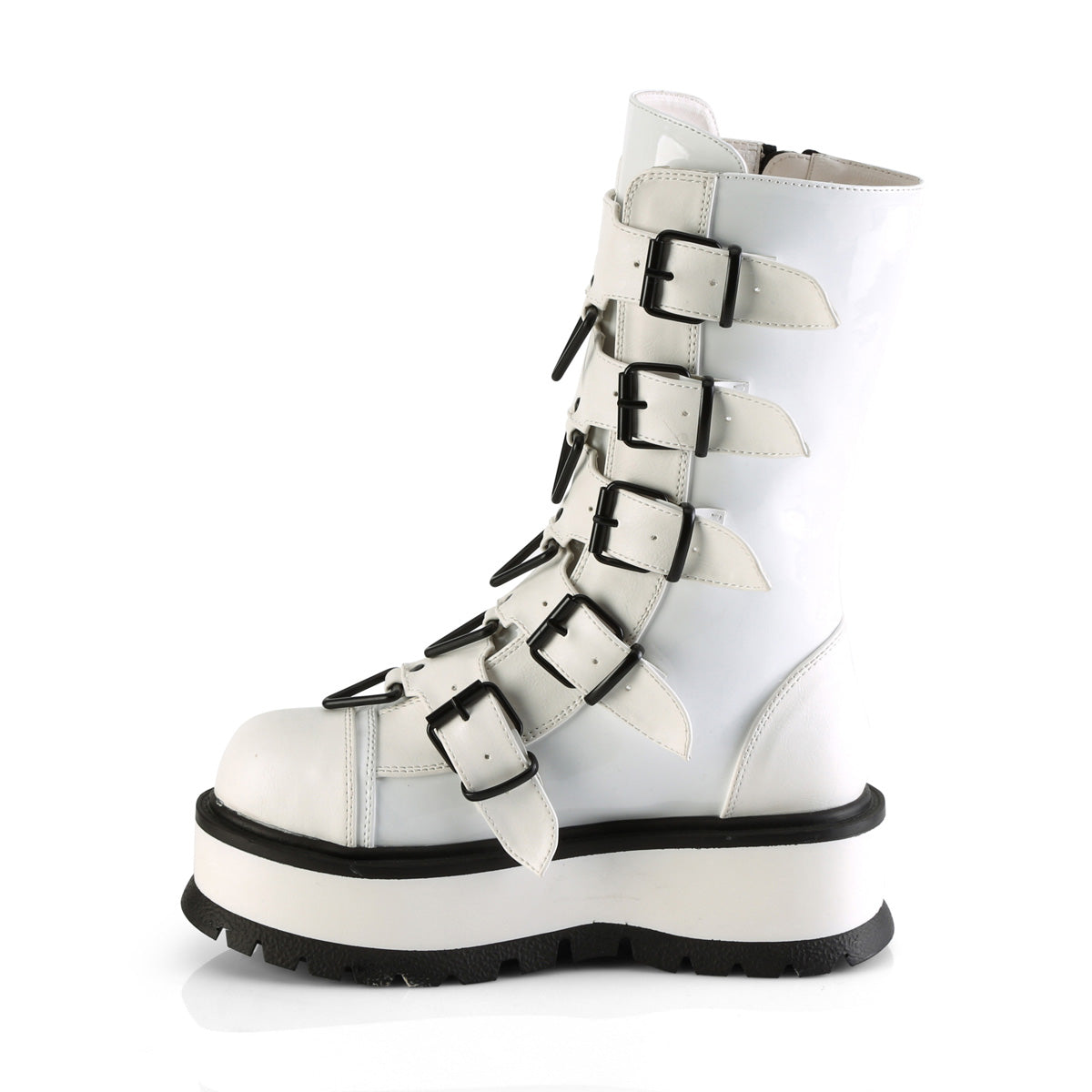 DemoniaCult  Boots SLACKER-160 Wht Pat