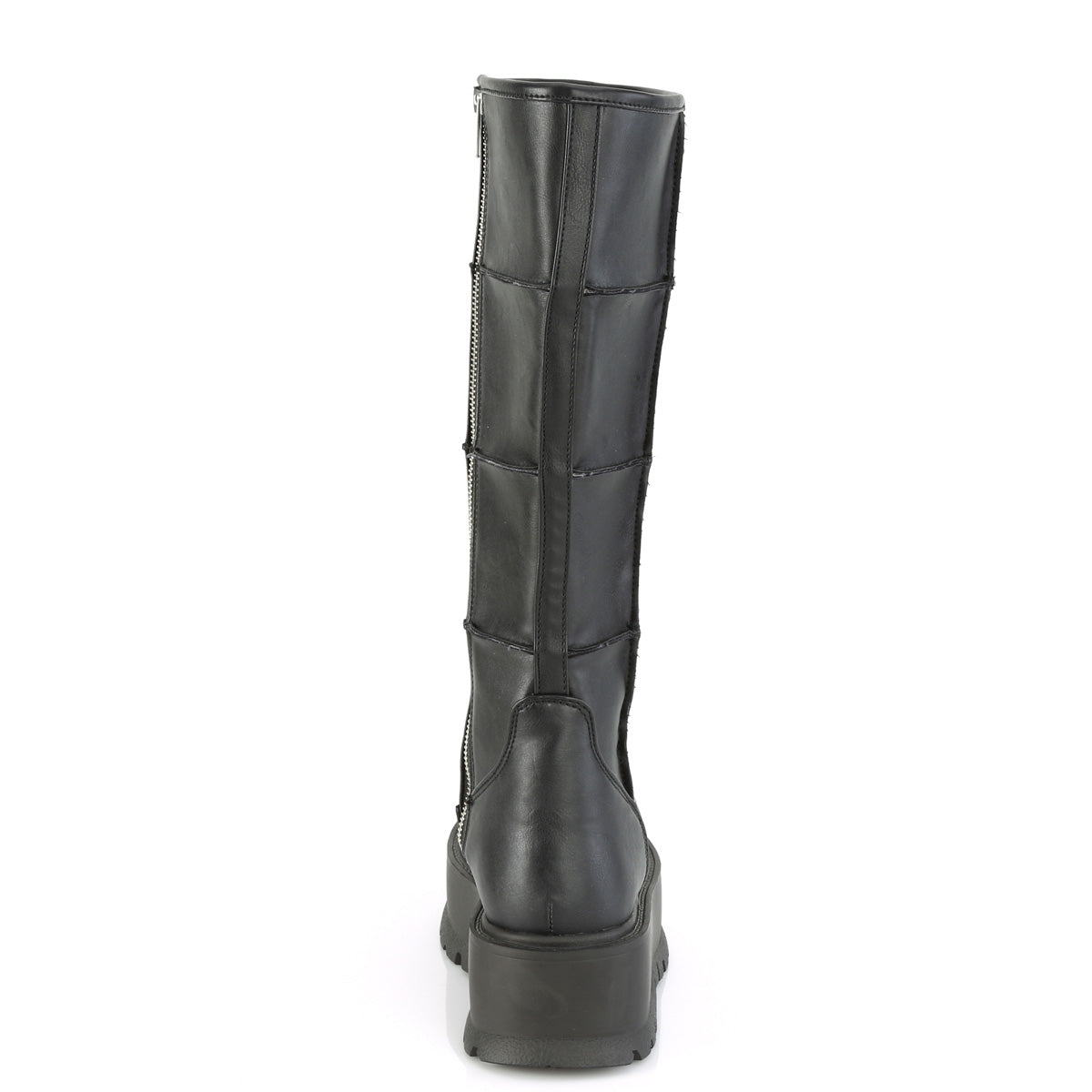 DemoniaCult Botas de mujer SLACKER-230 BLK de cuero vegano