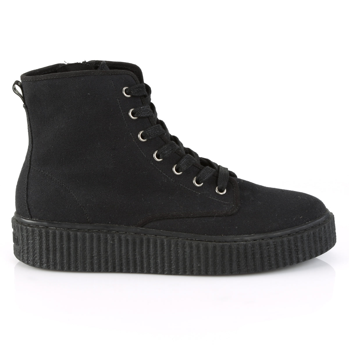 DemoniaCult Mens Ankle Boots SNEEKER-201 Blk Canvas