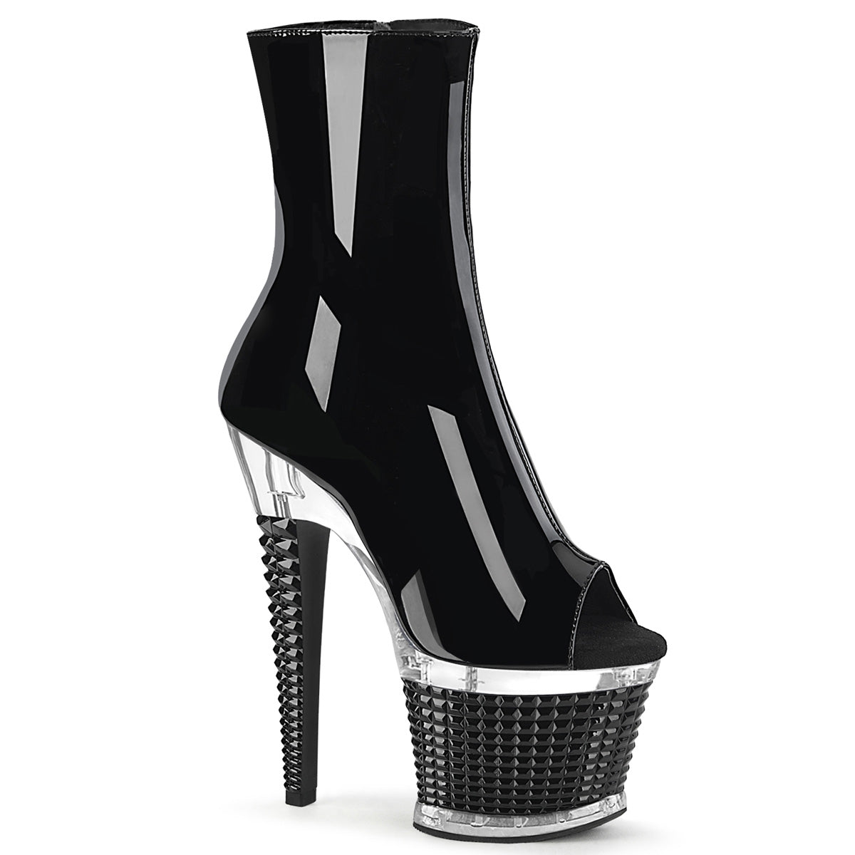 Pleaser  Ankle Boots SPECTATOR-1012 Blk Pat/Clr-Blk