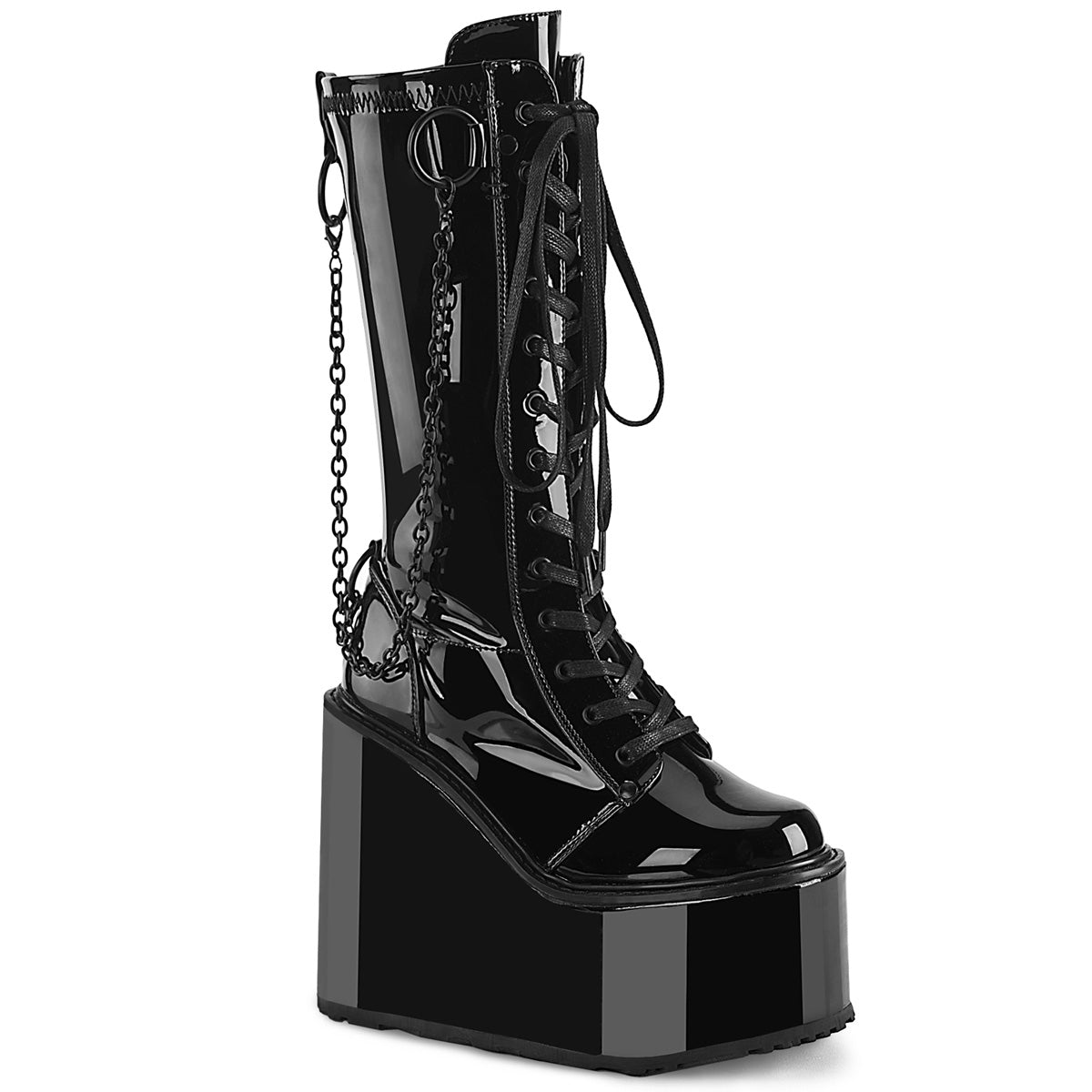 DemoniaCult  Botas SWING-150 BLK STRING Pat