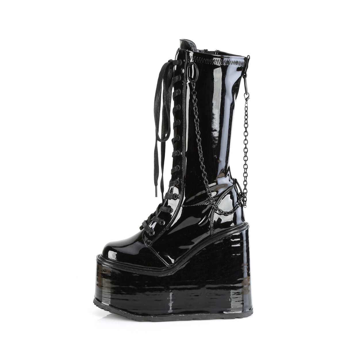 DemoniaCult  Botas SWING-150 BLK STRING Pat