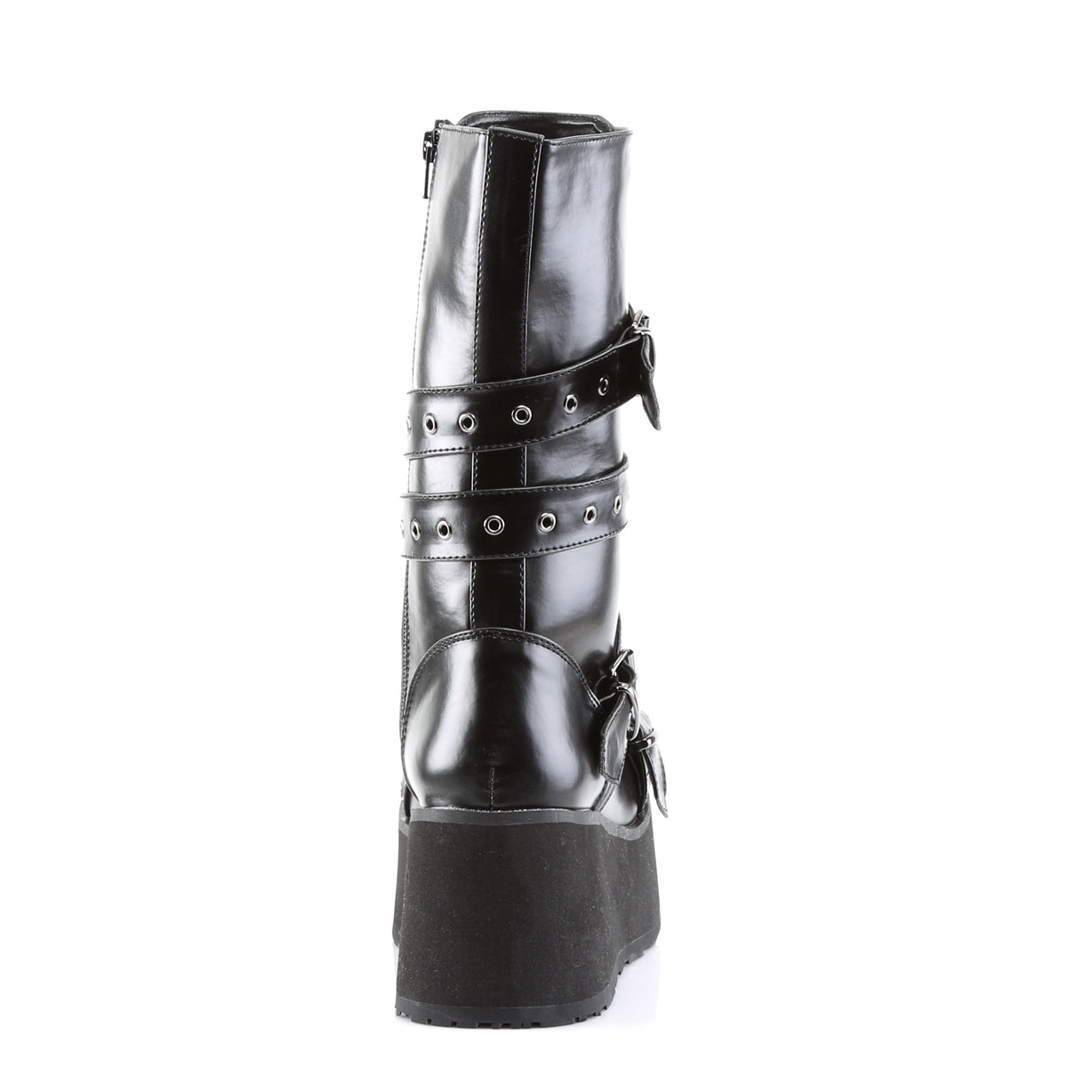 DemoniaCult Mens Boots TRASHVILLE-205 Blk Vegan Leather