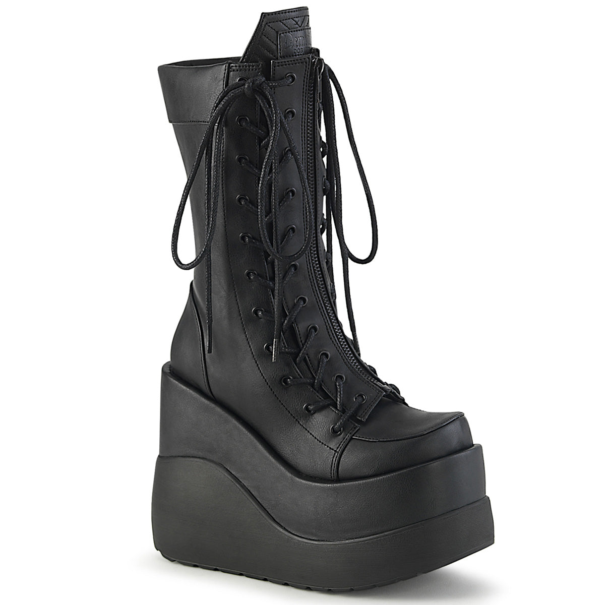 DemoniaCult  Botas VOID-118 BLK Vegan de cuero