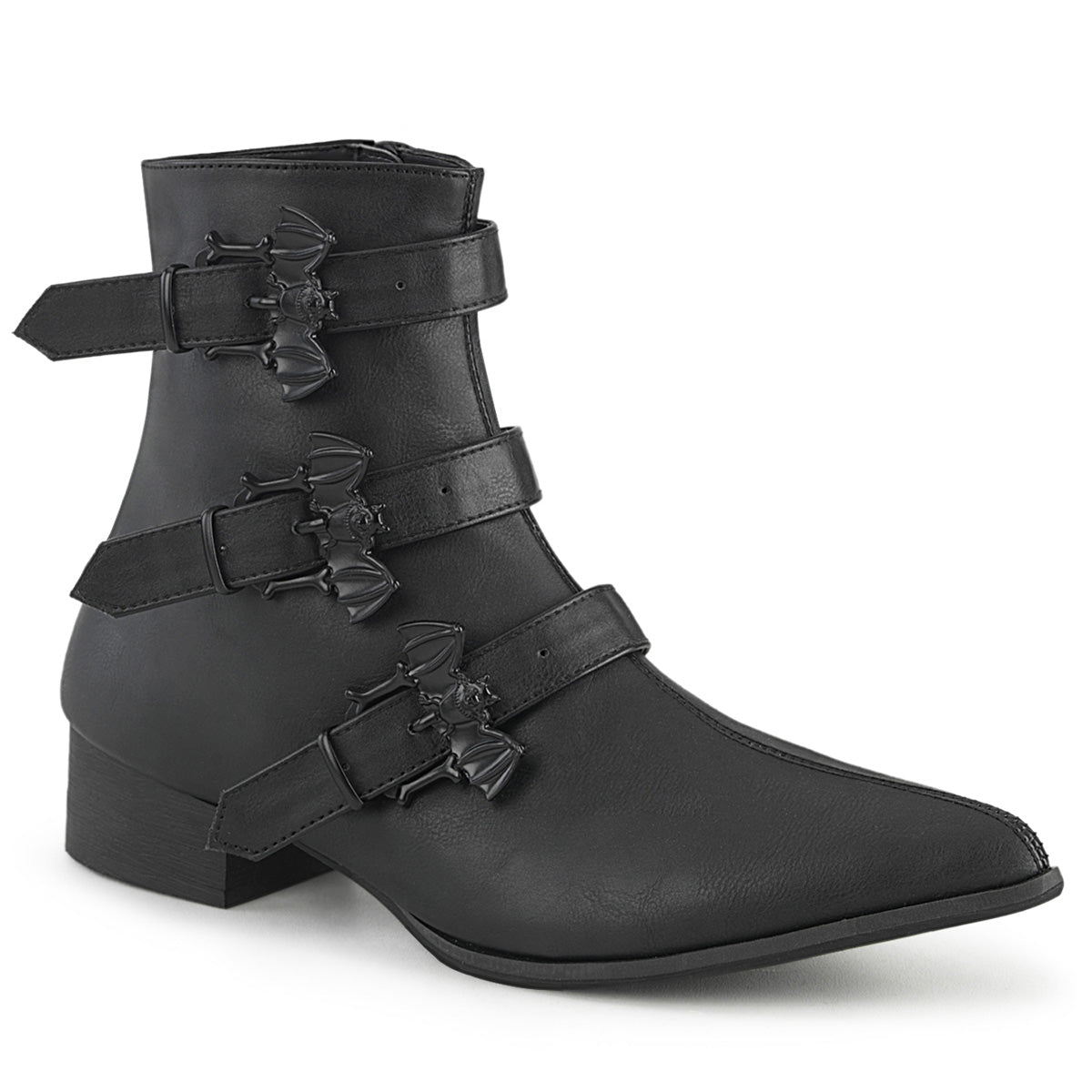 DemoniaCult Mens Boots WARLOCK-50-B Blk Vegan Leather