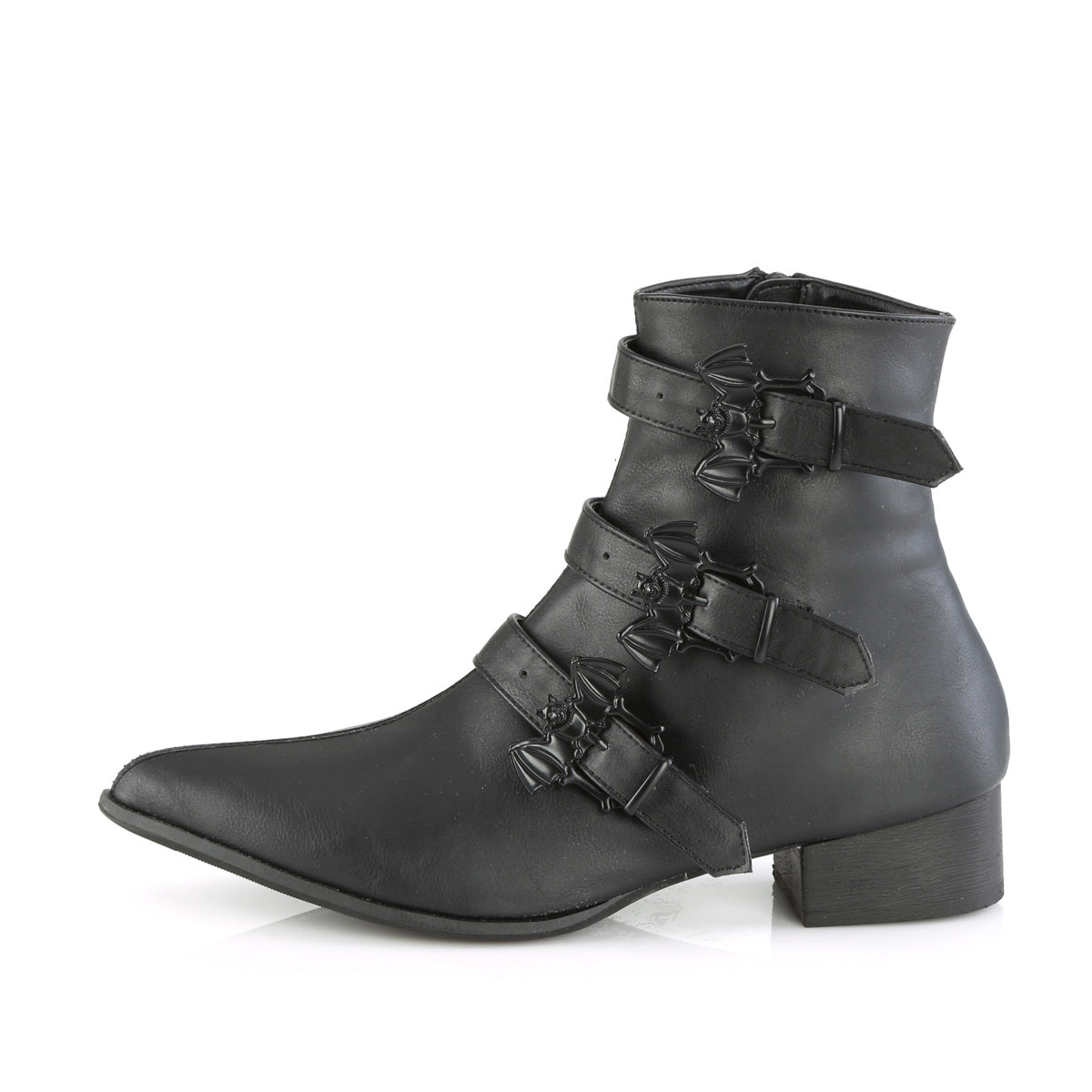 DemoniaCult Mens Boots WARLOCK-50-B Blk Vegan Leather