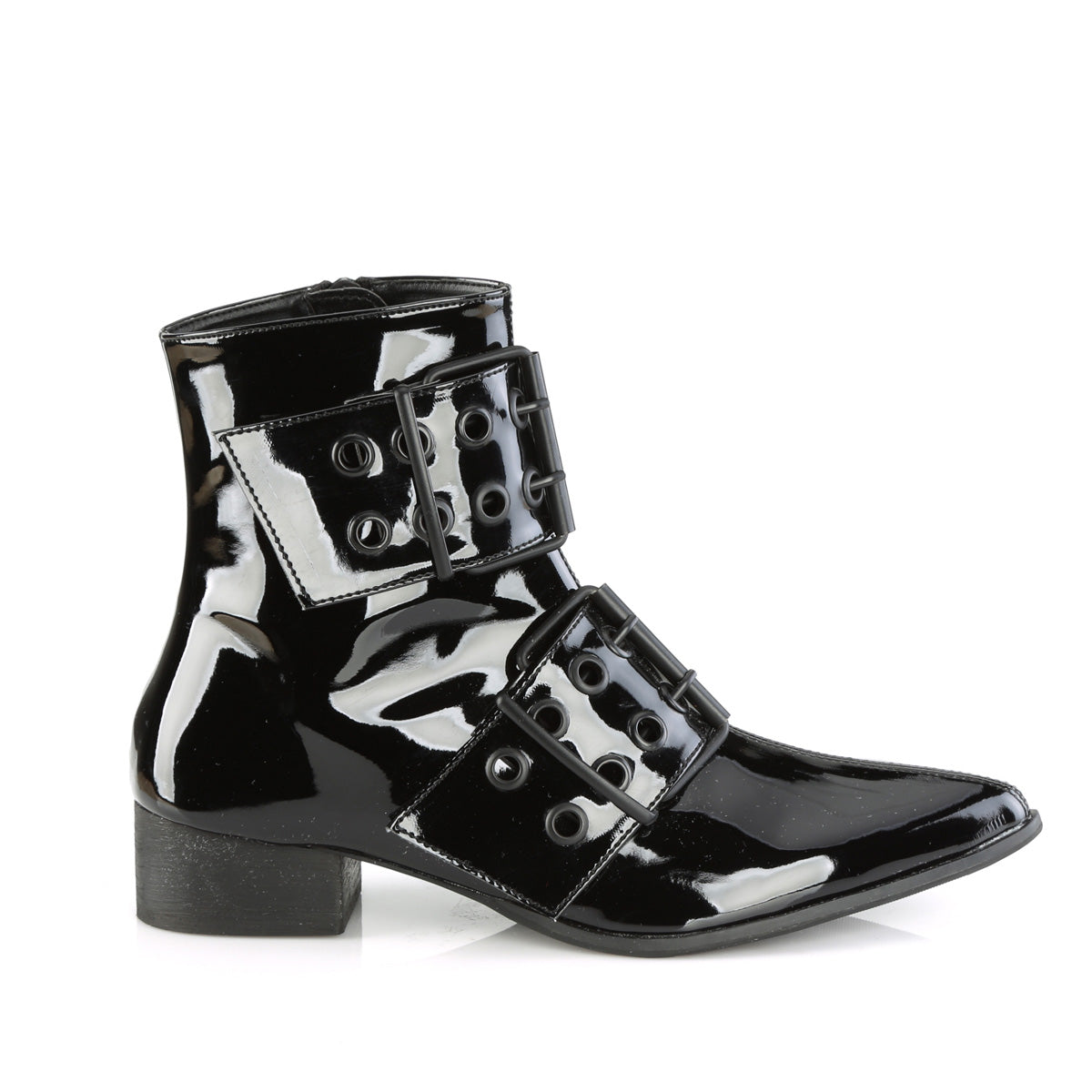 DemoniaCult Botas para hombre WARLOCK-55 Blk Pat