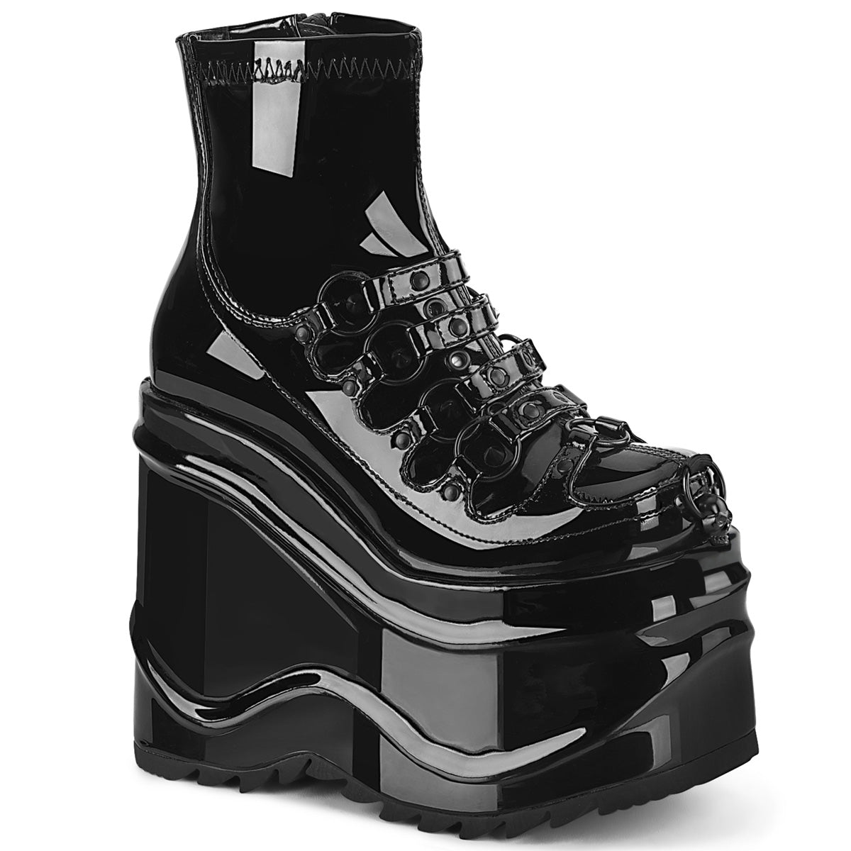 DemoniaCult  Botines WAVE-110 BLK Pat